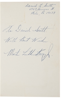 1964 Martin Luther King Jr. "Why We Cant Wait" Autographed and Inscribed Book (PSA/DNA)